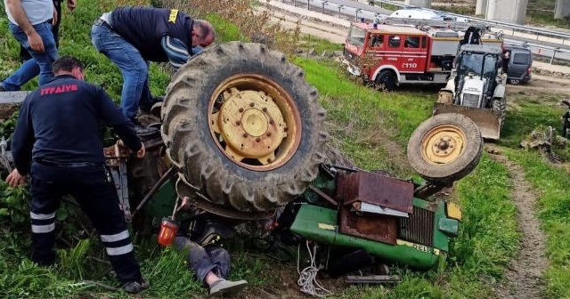 Devrilen traktörün altında kalan yaşlı adam hayatını kaybetti