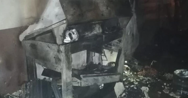 Lazer makinesi patladı, korku dolu anlar yaşandı