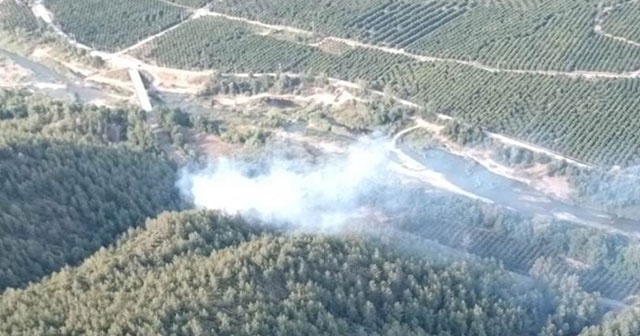 Muğla’da kaza sonrası orman yangını çıktı