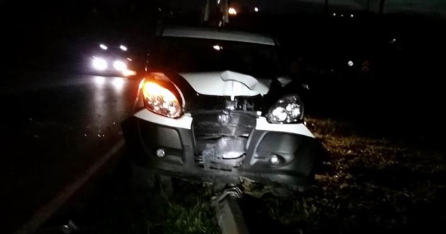 Samsun&#039;da trafik kazası: 1 yaralı