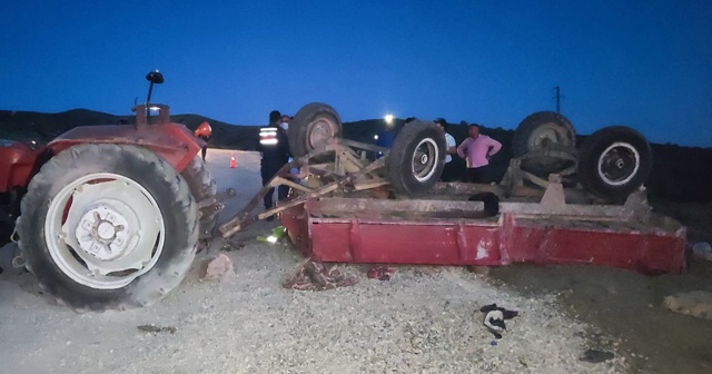 Traktörün devrilmesi sonucu 3&#039;ü çocuk 4 kişi öldü