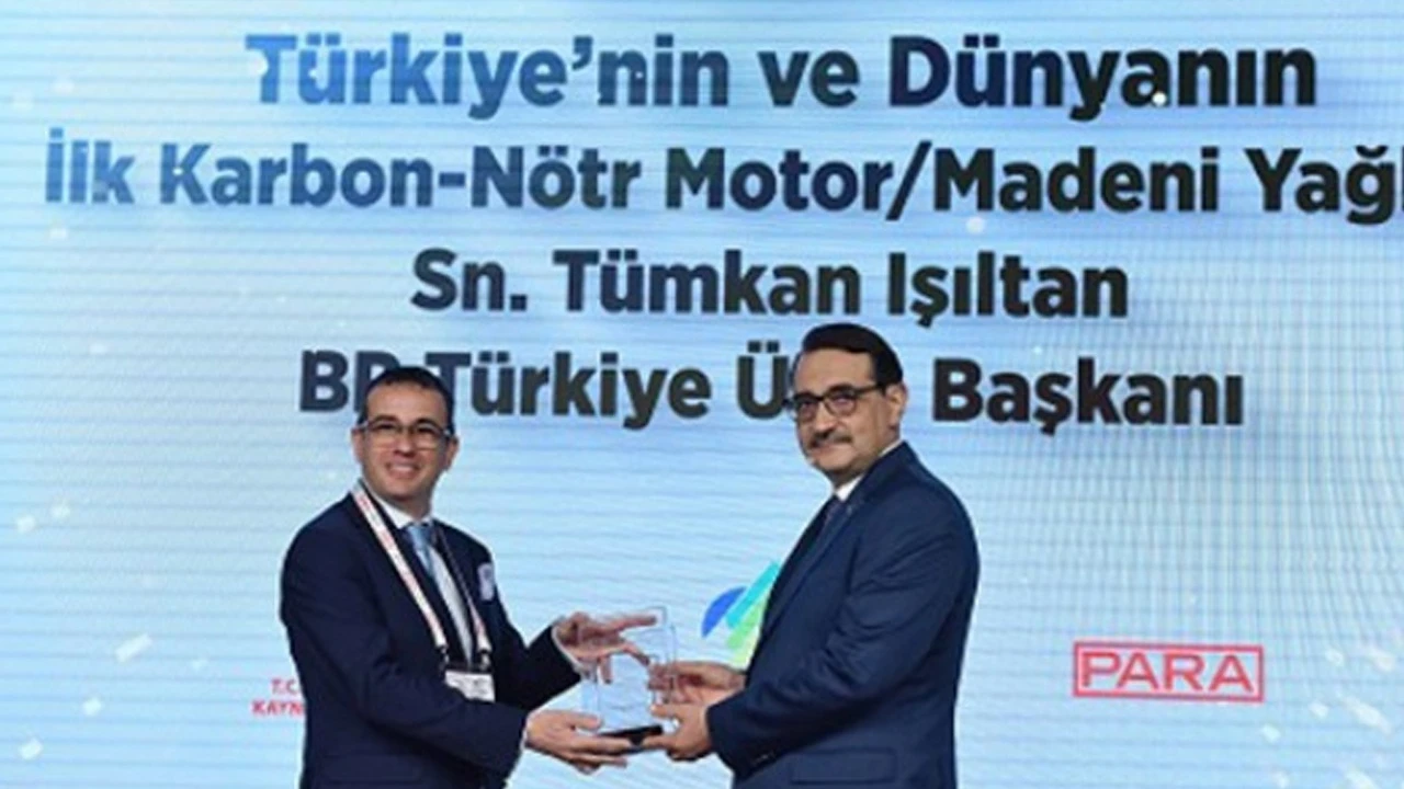 Enerji ve Tabii Kaynaklar Bakanlığı&#039;ndan Castrol&#039;e ödül