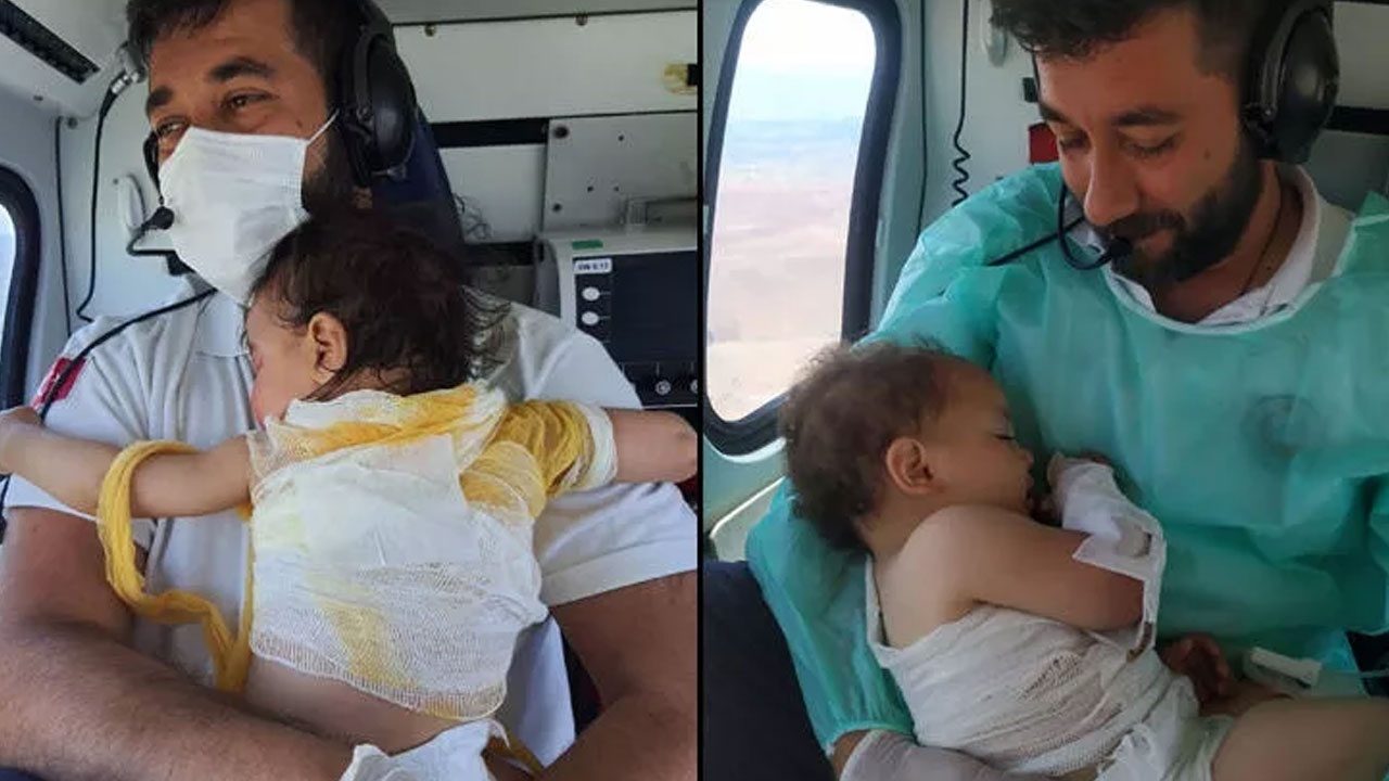 3 ay sonra bu kez Zeynep bebek Mehmet Canko&#039;nun kucağında
