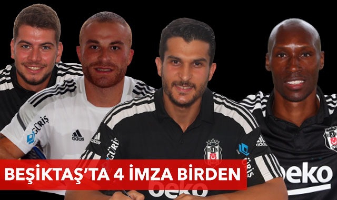 Beşiktaş&#039;ta 4 imza birden! Atiba Hutchinson, Gökhan Töre, Utku Yuvakuran, Necip Uysal