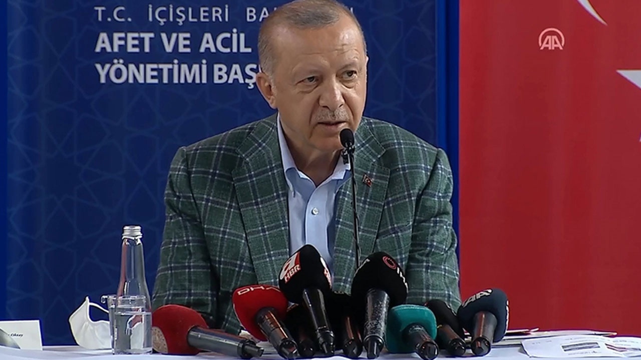 Cumhurbaşkanı Erdoğan afet bölgesinde açıkladı: 50 milyon lira ödenek gönderildi