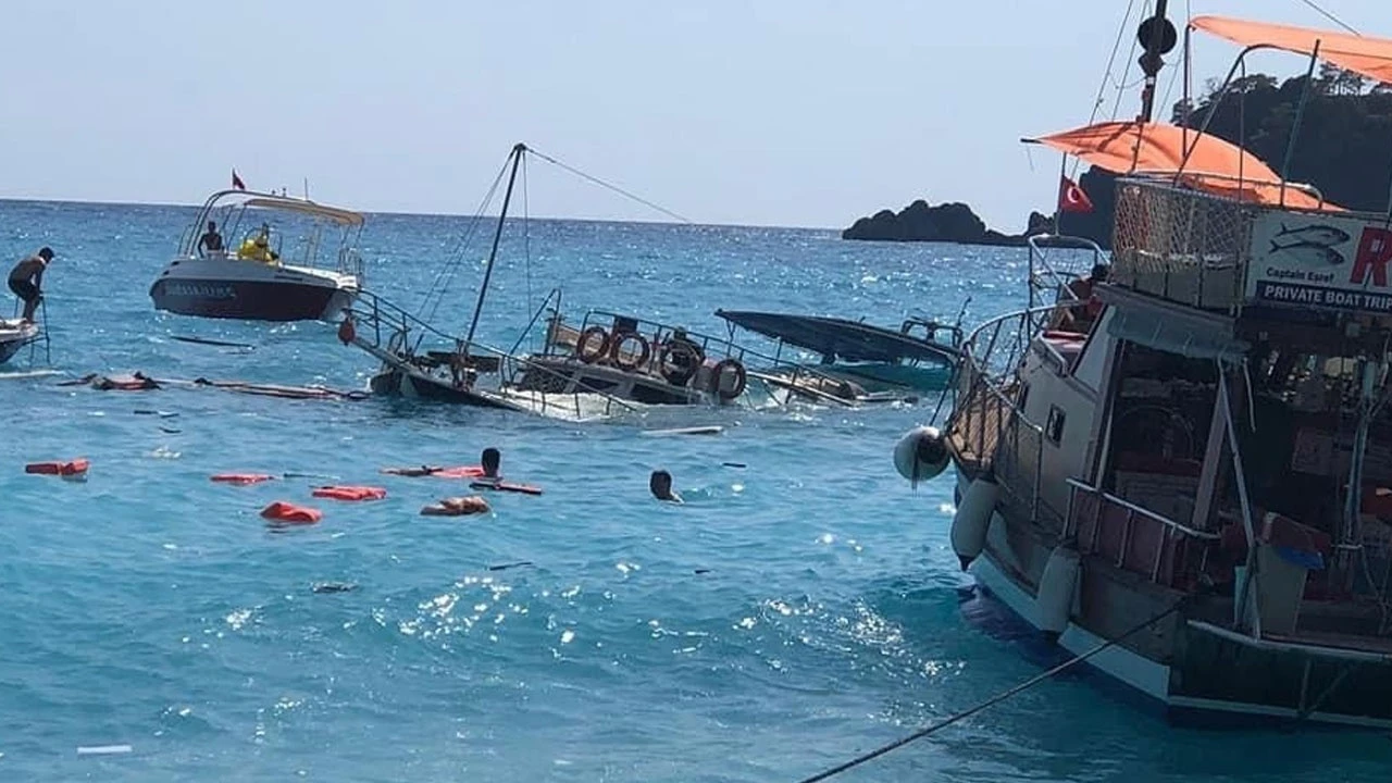 Fethiye'de tur teknesi battı: 3 yaralı