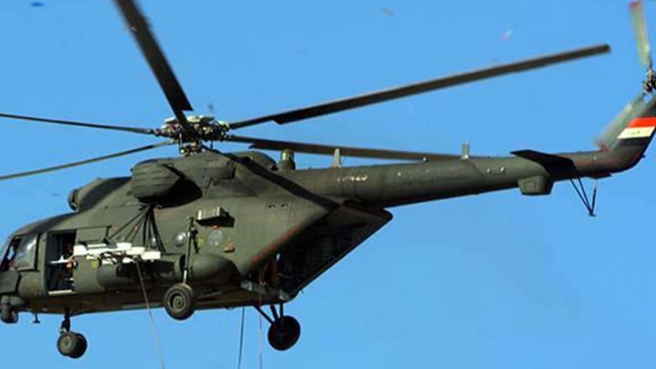 Irak&#039;ta askeri helikopter düştü: 5 ölü