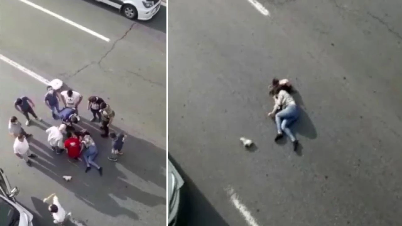 İstanbul'da korkunç olay: Üst geçide çıkan kadın yola atladı