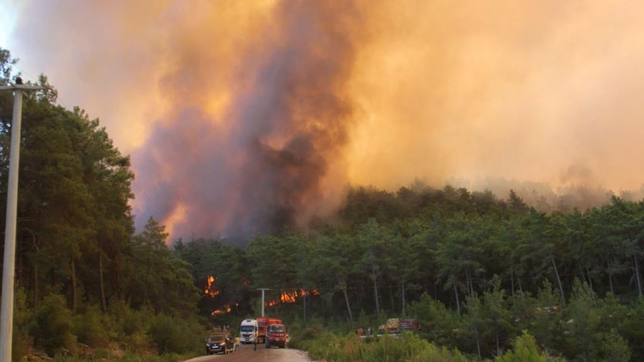 Manavgat&#039;taki yangında 4. gün: Alevler metrelerce yükseldi