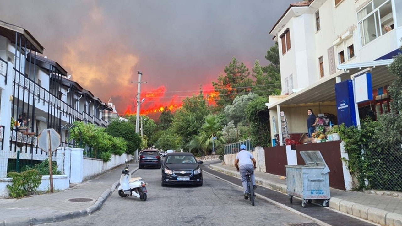 Marmaris&#039;te orman yangını