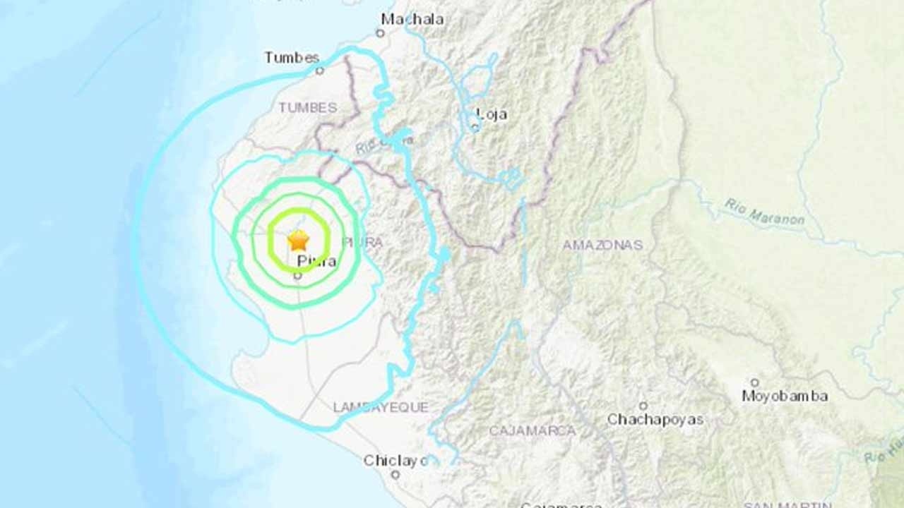 Peru-Ekvador sınırında 6,1 büyüklüğünde deprem