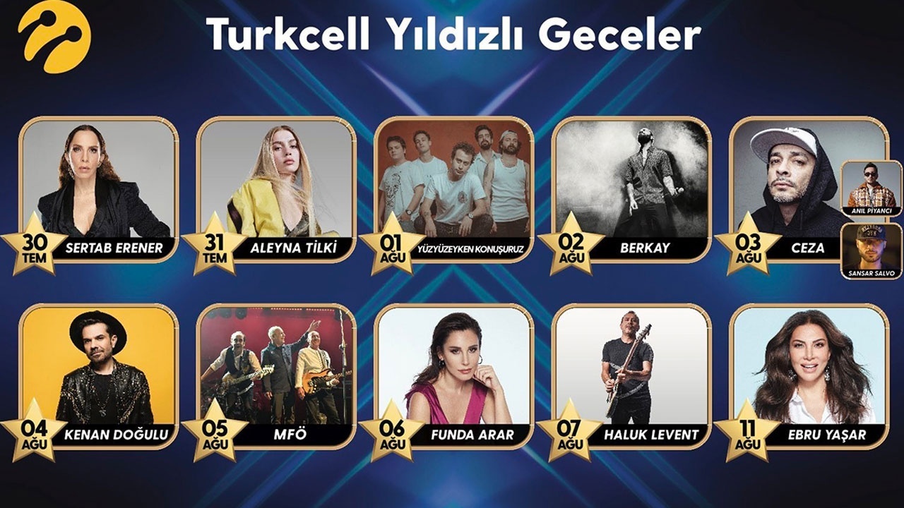 Turkcell Yıldızlı Geceler konserleri başlıyor