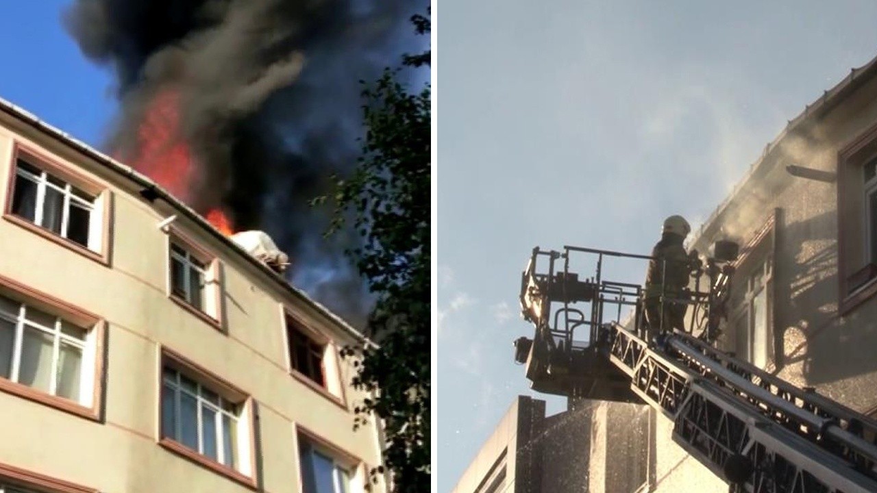 İstanbul&#039;da korkutan yangın: Uyuşturucu bağımlısı binayı ateşe verdi