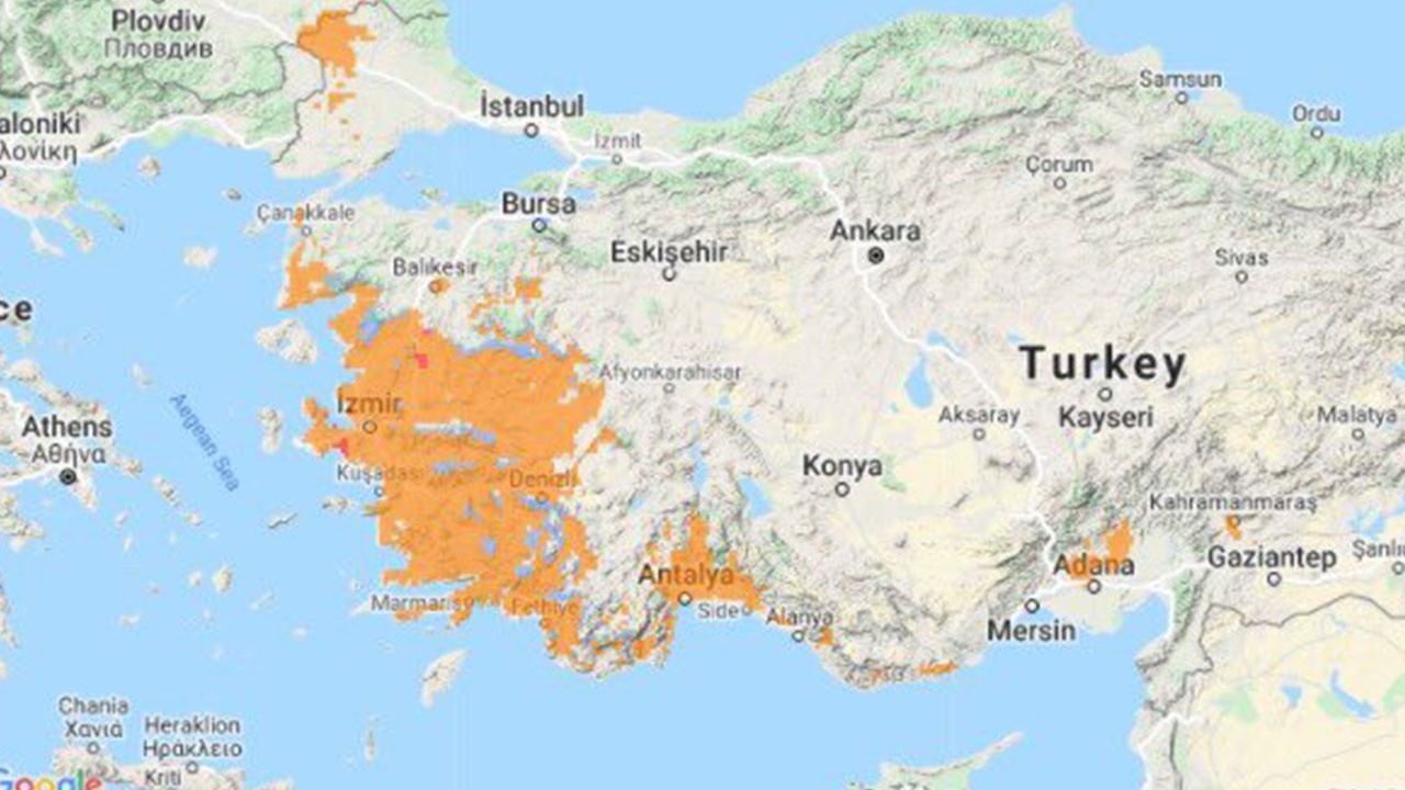 İzmir için orman yangını uyarısı: 3 günlük risk haritası yayınlandı