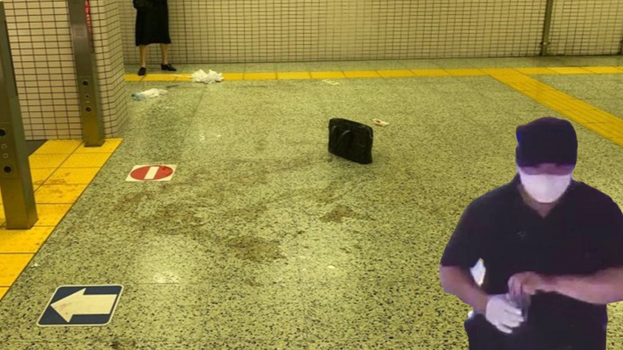 Metroda dehşet anları: Yolcuların üstüne asit döktü