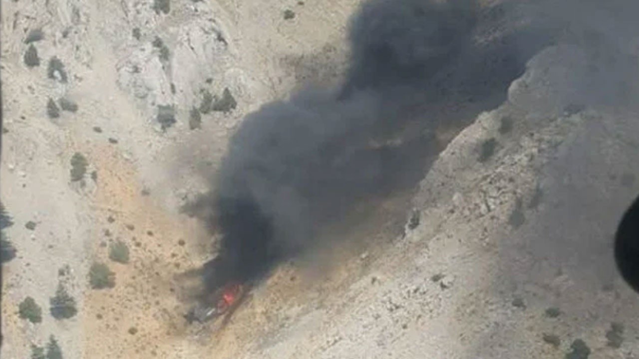 Son dakika: Kahramanmaraş&#039;ta yangın söndürme uçağı düştü