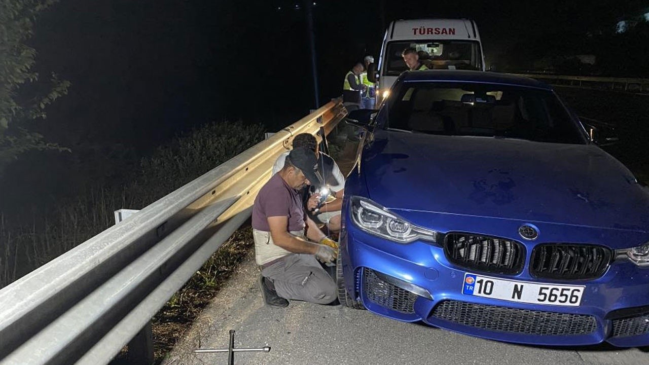 TEM otoyolunda ilginç olay: Birçok aracın lastiği aynı anda patladı