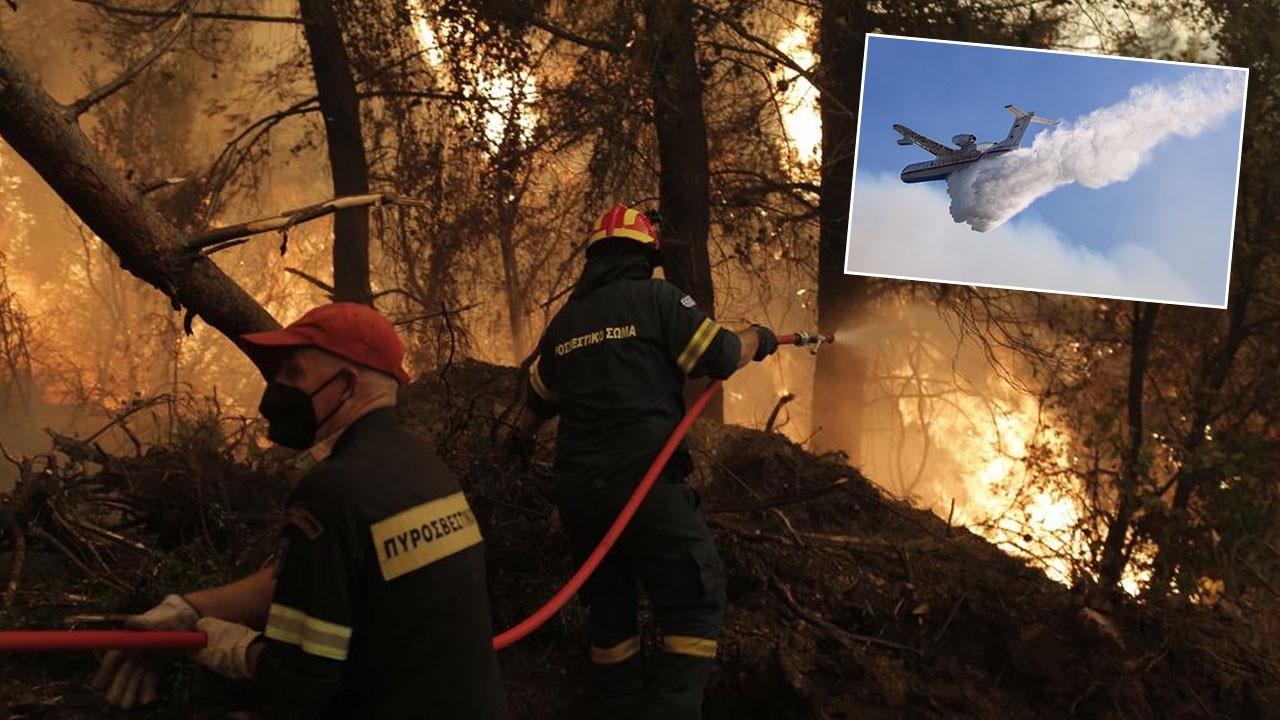 Türkiye, Yunanistan&#039;ın Eğriboz Adası&#039;ndaki yangına uçak gönderiyor