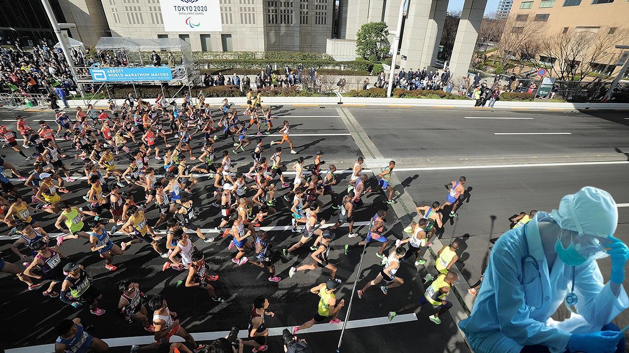 2020 olimpiyatlarının ev sahibi Tokyo&#039;da maratona koronavirüs engeli