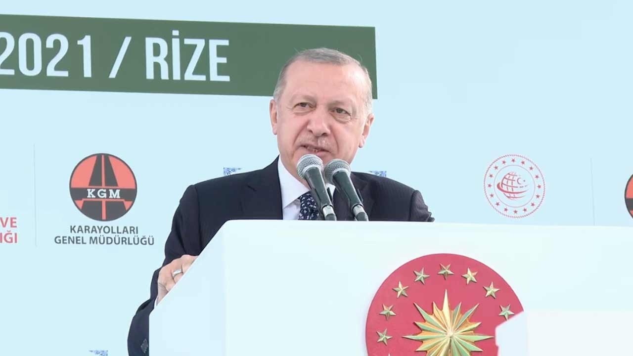 Cumhurbaşkanı Erdoğan: Salarha Tüneli Rize&#039;nin 70 yıllık hayali