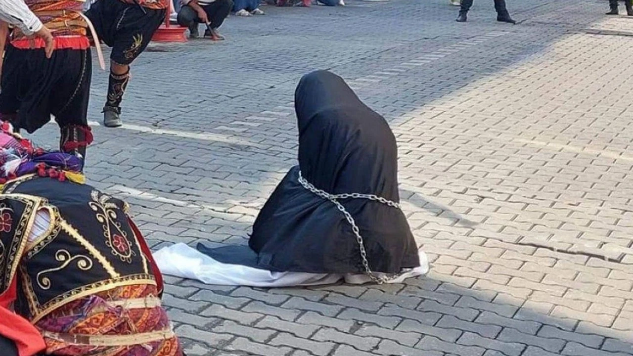 ÇYDD zincirli kadın skandalını 'geleneksel' diye savundu