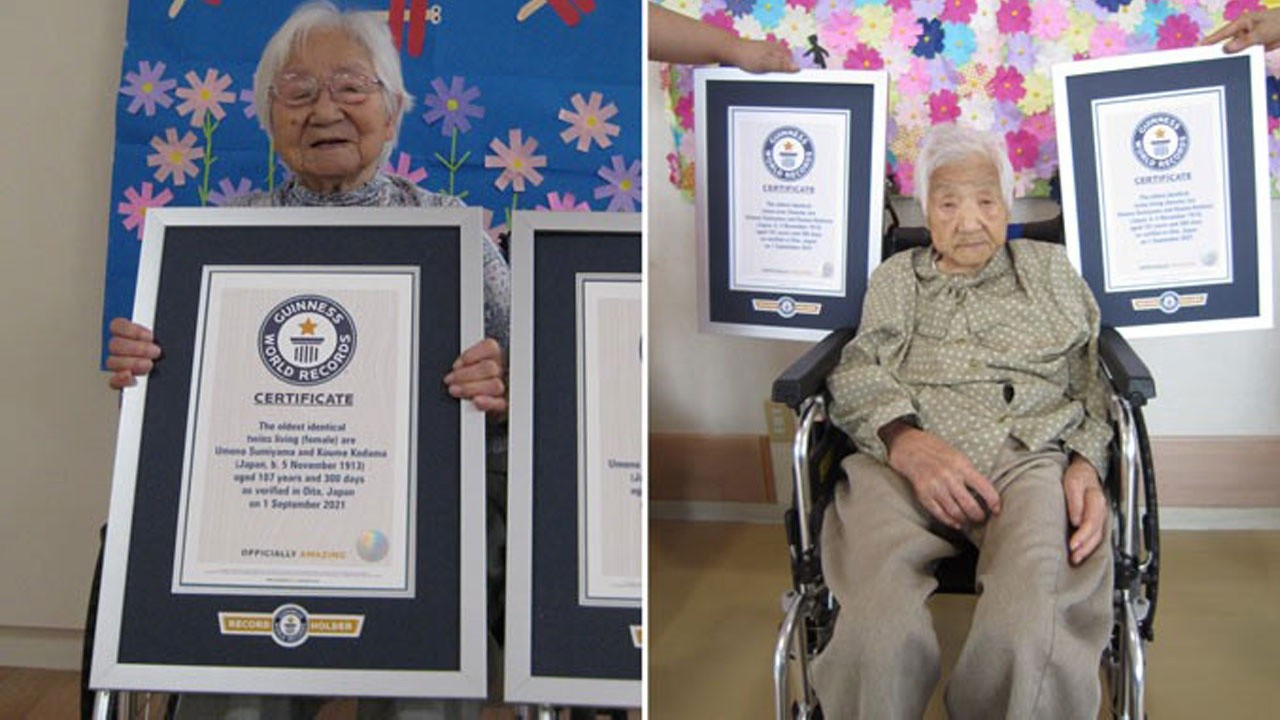 Dünyanın en yaşlı tek yumurta ikizleri 107 yaşında tescillendi
