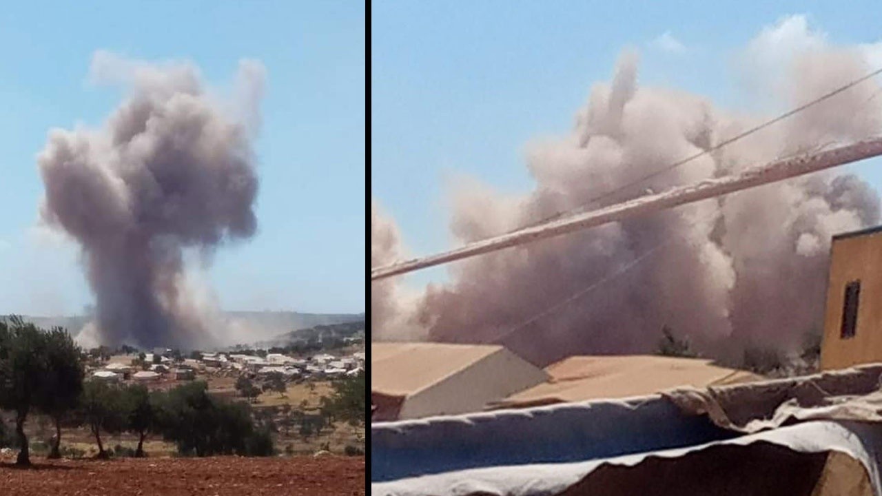 Rus savaş uçakları İdlib&#039;de mülteci kampını vurdu: 5 yaralı