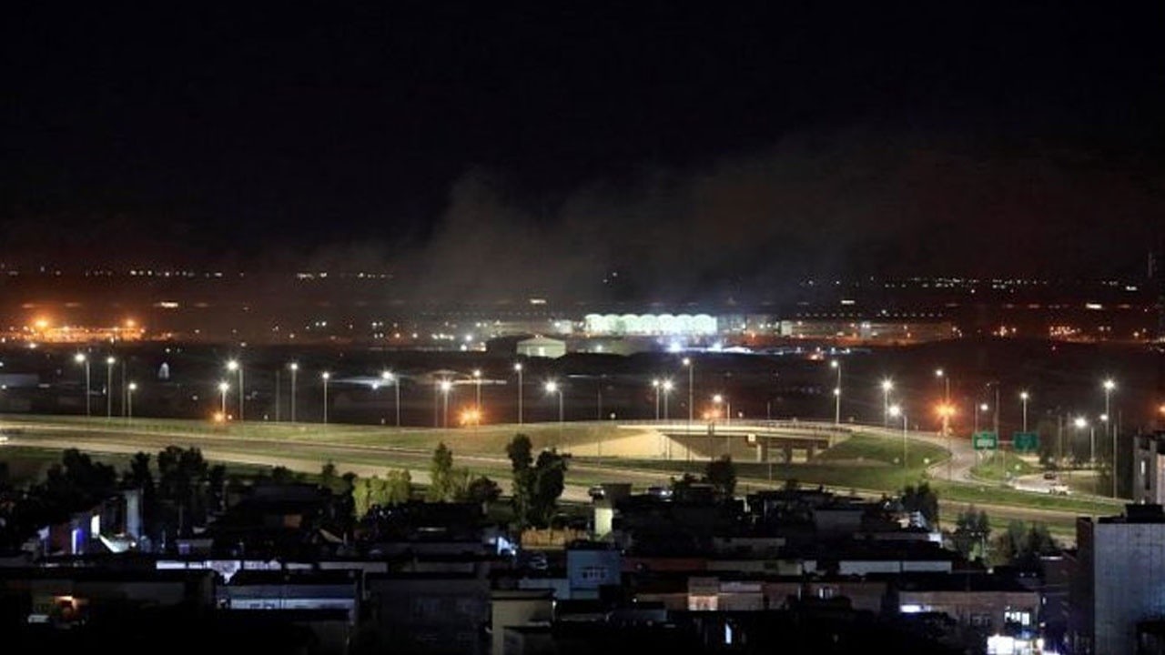 Son dakika! Erbil Havaalanı&#039;na 3 roket düştü