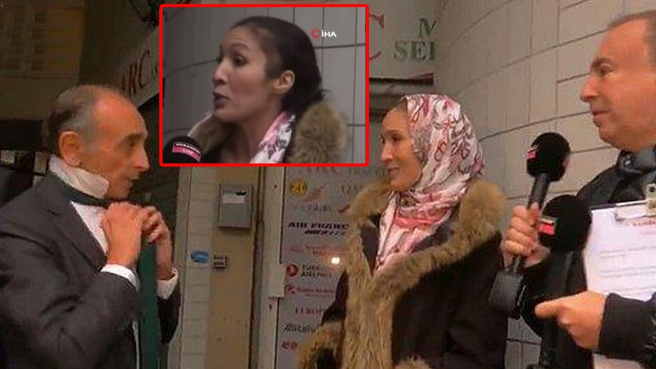 Fransa&#039;da İslam karşıtı aday &#039;sözde&#039; başörtülü kadına başını açtırdı