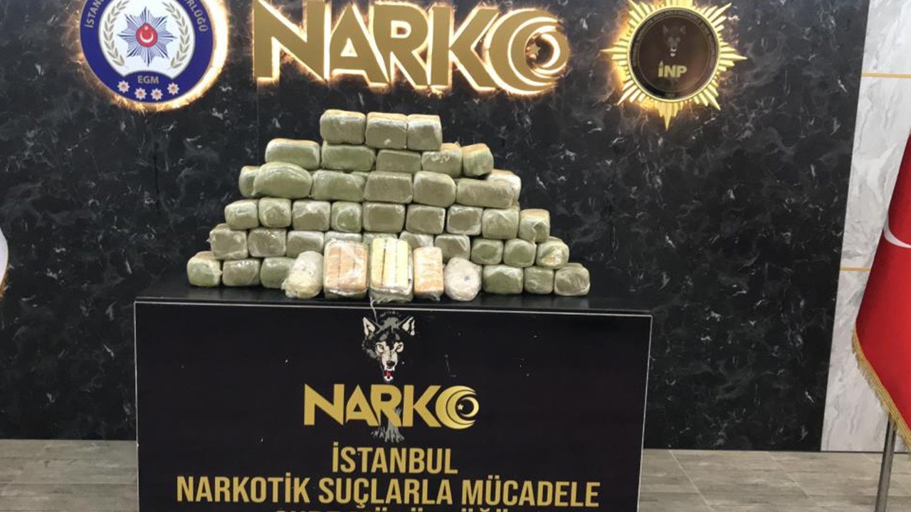 Kuzey Marmara Otoyolu&#039;nda nane kamuflajlı 88 kilo eroin ele geçirildi