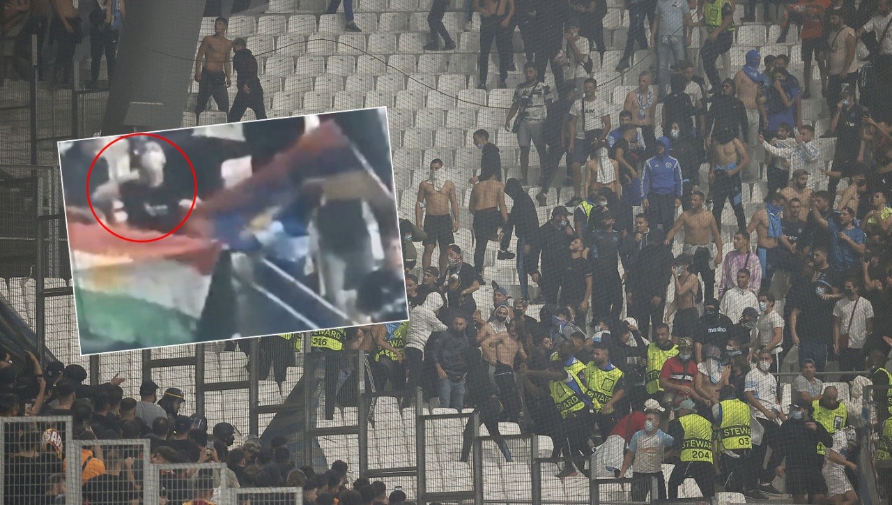 Marsilya-Galatasaray maçındaki provokasyonun görüntüleri ortaya çıktı!