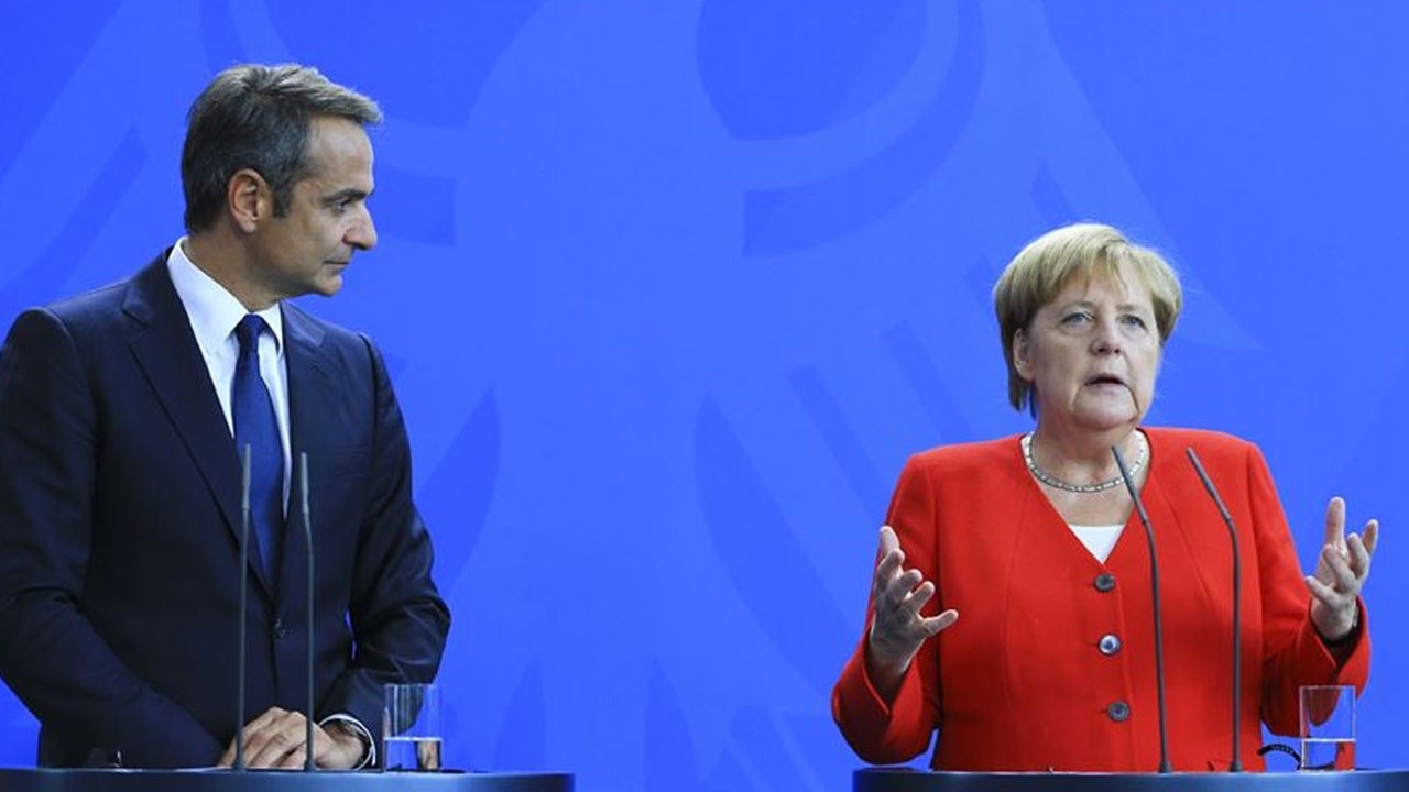 Merkel, Yunanistan Başbakanı Miçotakis’in yanında Türkiye’yi savundu