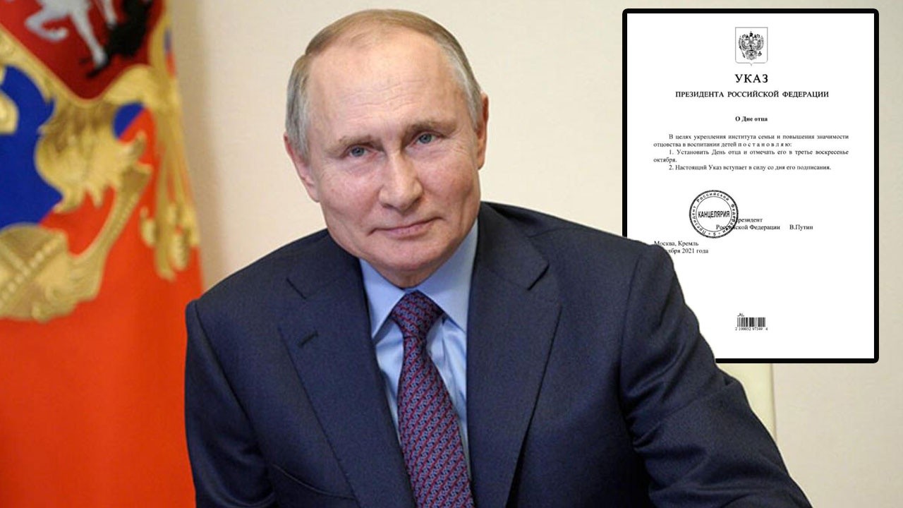 Rusya Devlet Başkanı Putin Babalar Günü&#039;nün tarihini değiştirdi