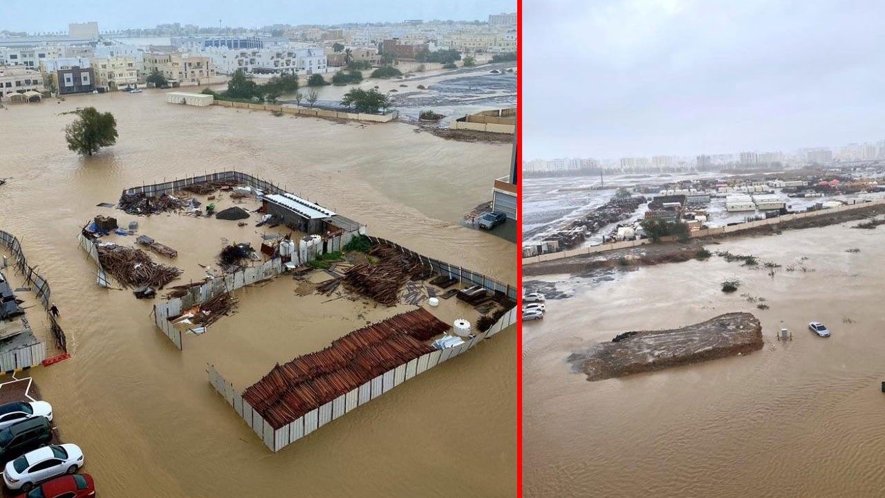 Tropik fırtına &#039;Şahin&#039; Umman&#039;da hayatı durdurdu! 1 çocuk öldü