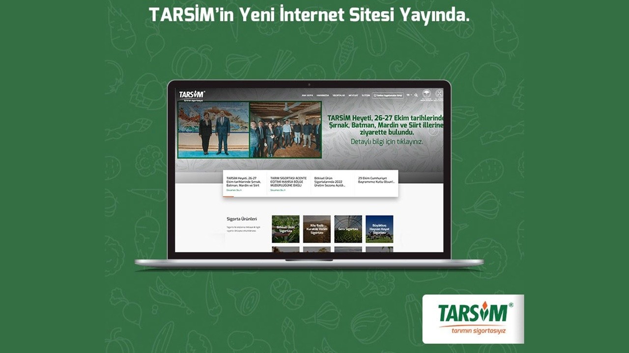 TARSİM&#039;in yeni internet sitesi yayında