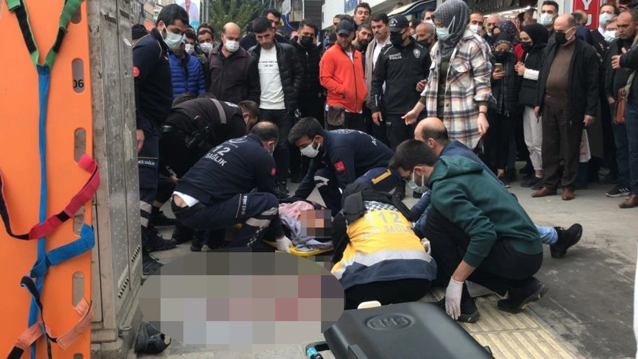 10'uncu kattan atlayan kadın adamın üzerine düştü