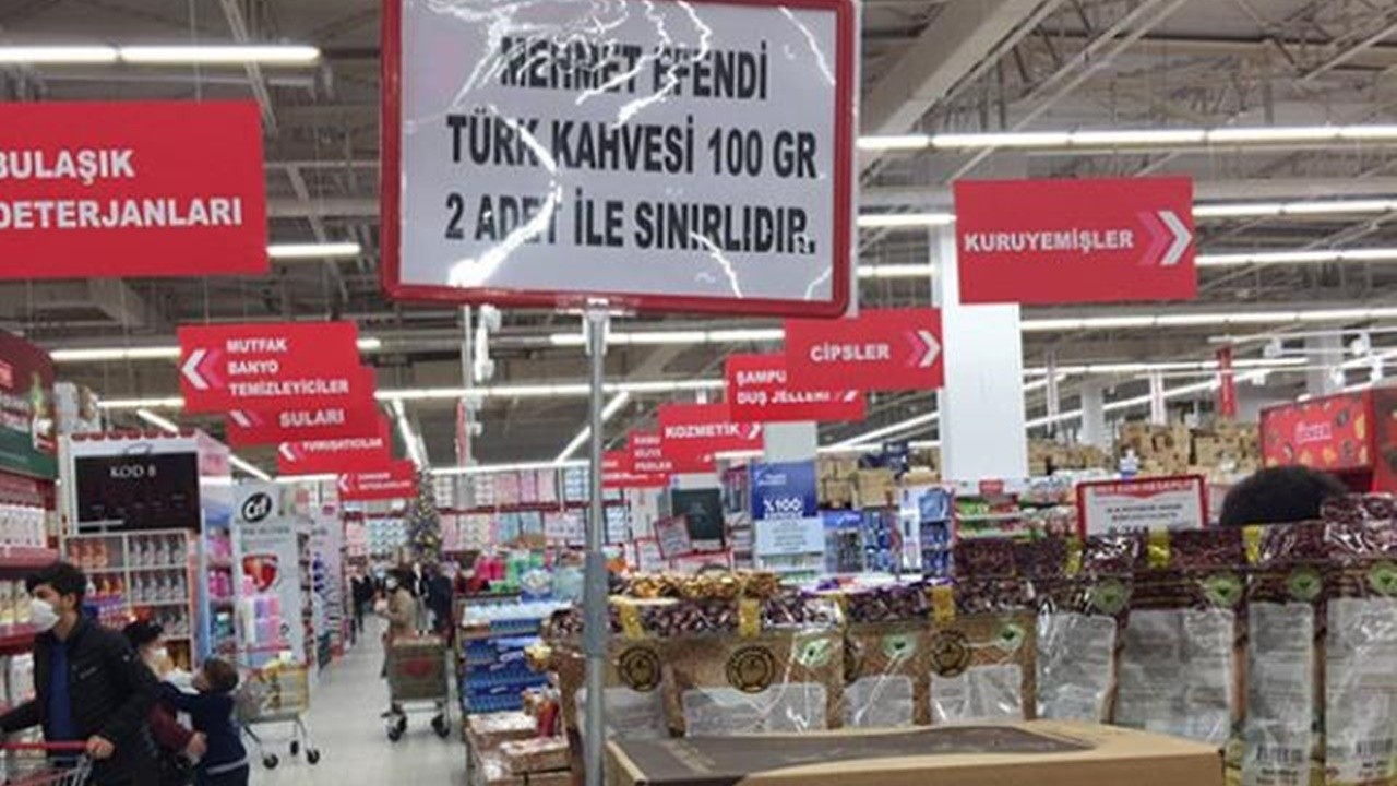 Tarım Kredi Marketleri&#039;nde stokçuluk önlemi: Türk Kahvesi&#039;ne kota