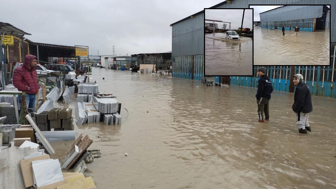 Edirne&#039;de sağanak hayatı felç etti: Onlarca iş yeri su altında kaldı