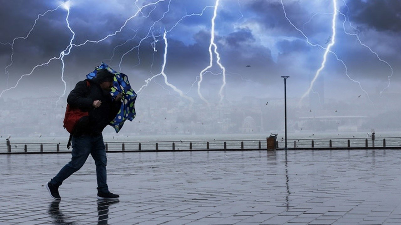 Meteoroloji&#039;den 24 şehre sarı ve turuncu kodlu fırtına uyarısı: Saatteki hızı 100 kilometreyi bulacak