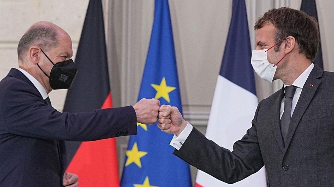 Olaf Scholz ve Emmanuel Macron&#039;dan ortak açıklama: Avrupa&#039;nın sınırları değişmemeli