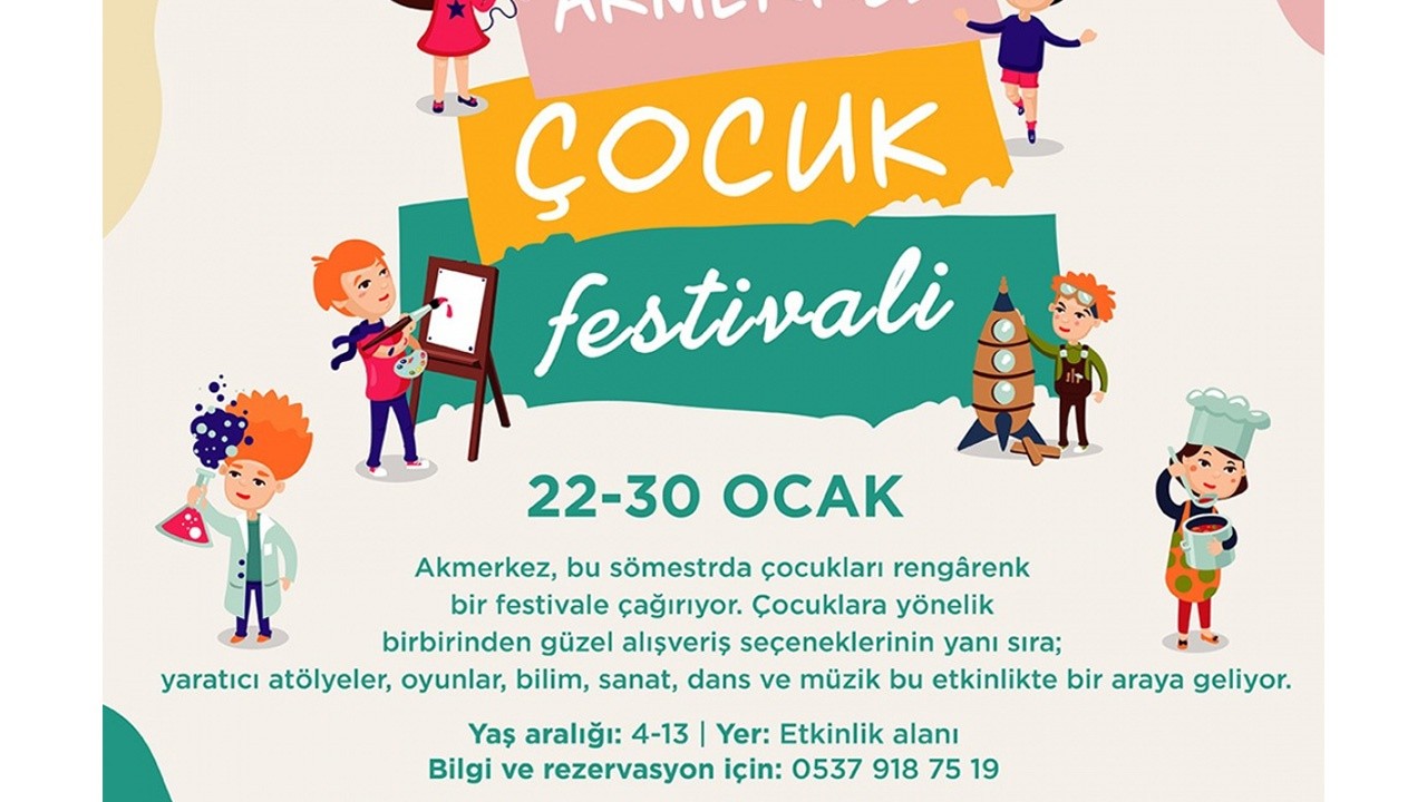 Çocuklar tatilin keyfini festivalde çıkaracak