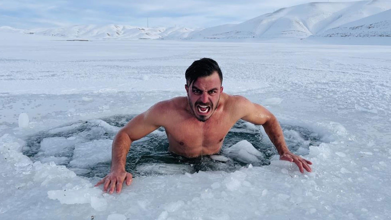 Deli Mi Ne buz tutan göle girdi: Hipotermi tehlikesi geçirdi