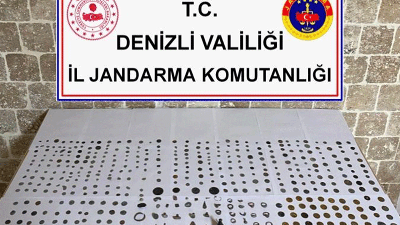 Denizli’de tarihi eser operasyonu! Jandarma ekiplerine satamadan yakalandı