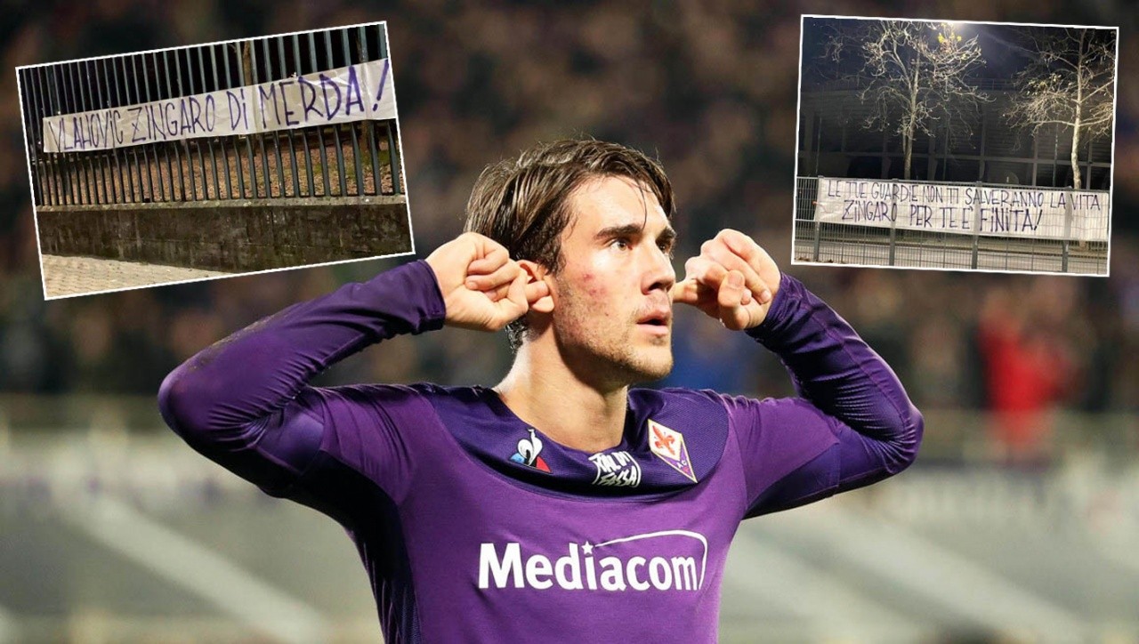 Fiorentina taraftarından, Juventus&#039;a transfer olması beklenen Vlahovic&#039;e tehdit!