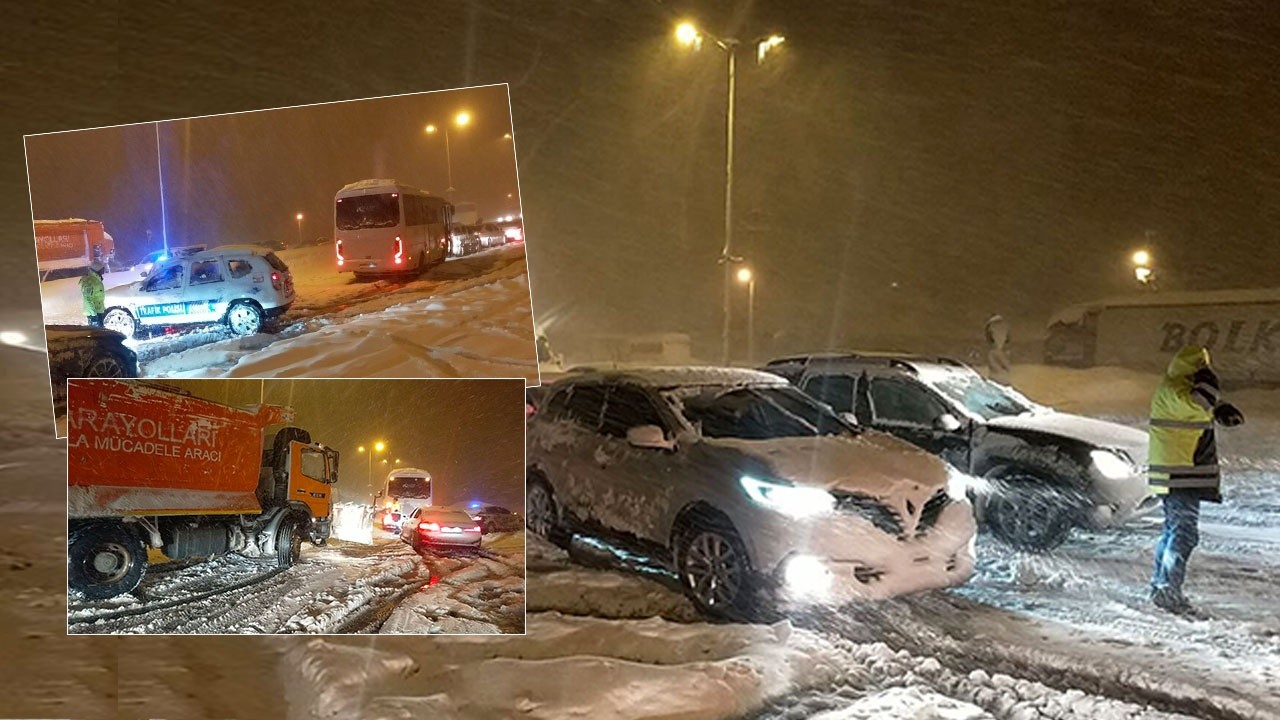 İstanbul-Ankara yolunda ulaşım durdu: Yollar araç trafiğine kapatıldı