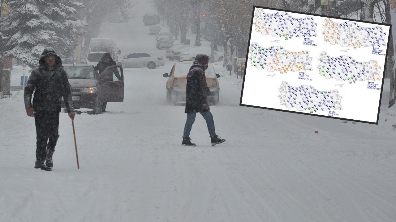 Kar günlerce sürecek: Meteoroloji uyarılarını peş peşe sıraladı