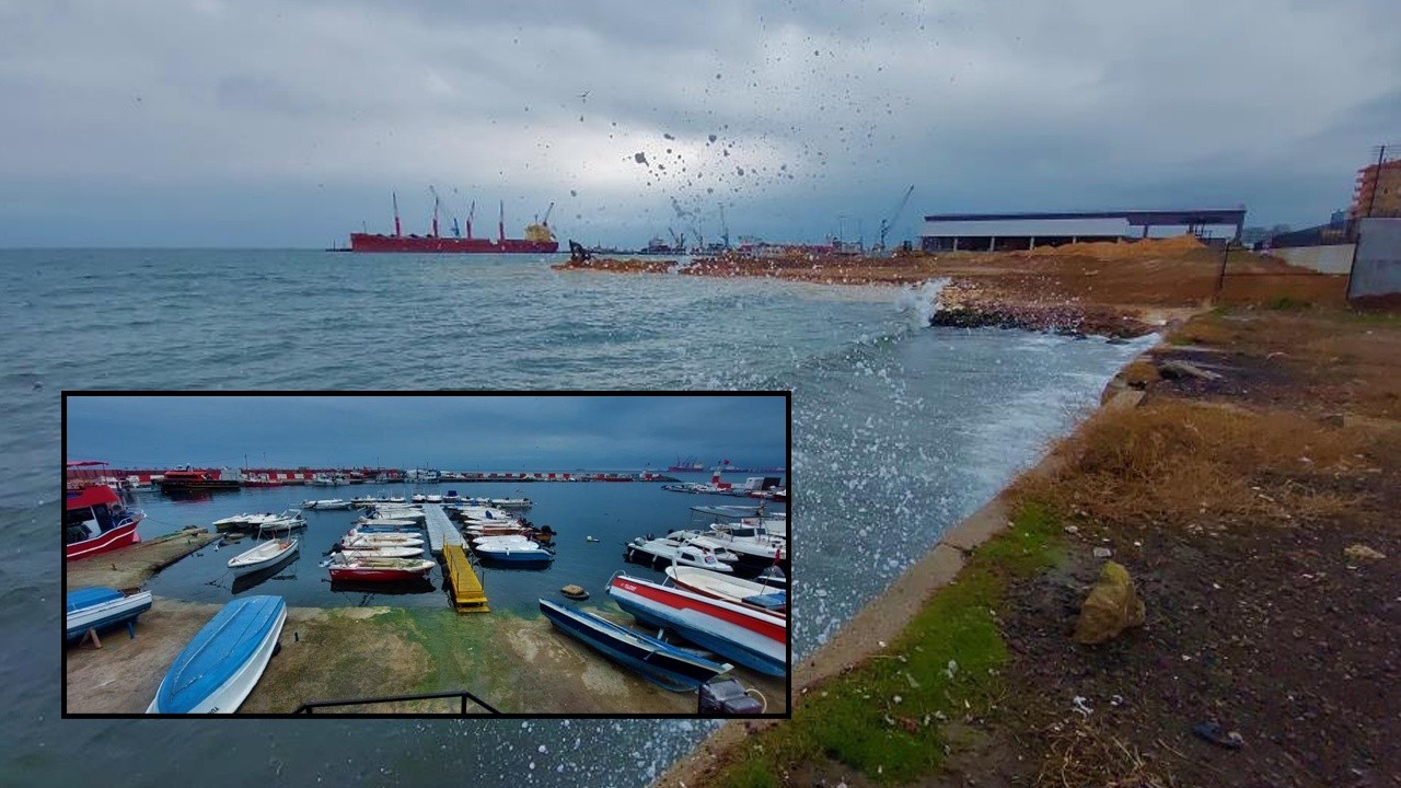 Marmara Denizi ulaşımına poyraz engeli: Çok sayıda tekne limana bağlandı