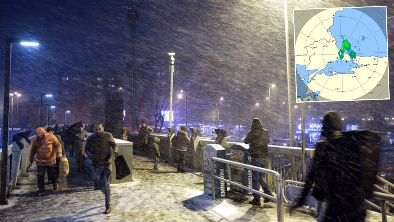 Meteoroloji&#039;den uyarı gelmişti! İstanbul&#039;da kar yağışı başladı