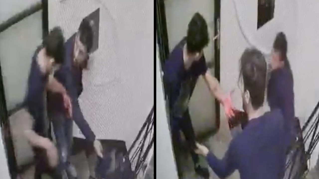 Otelde dehşet anları kamerada: Misafiri tarafından 5 yerinden bıçaklandı