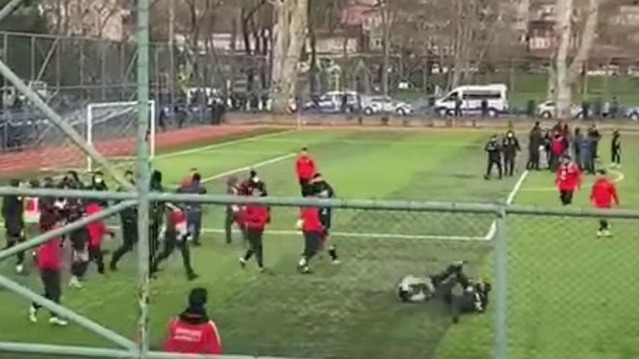 Süper Amatör Lig maçında ortalık karıştı! 4 futbolcu yaralandı